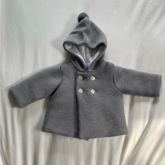 NWT Jacadi wool baby coat. Size 3 mo - Picture 2 of 7